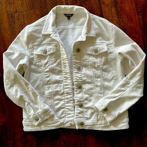 White Jean style jacket Size Small by Buffalo David Bitton Exc Shape